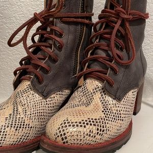 Freebird Cavalier - Snakeskin Toe